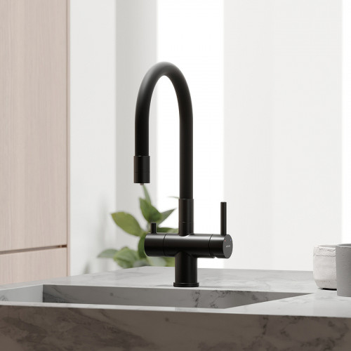 Смеситель для кухни Sancos Lucia SC4004MB Черный матовый латунь