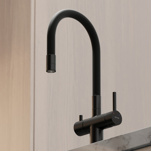 Смеситель для кухни Sancos Lucia SC4004MB Черный матовый латунь