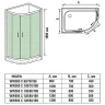 Душевой уголок WeltWasser WW500 С 120x90 R 10000013853 профиль Хром стекло прозрачное