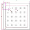 Акриловый поддон для душа Cezares Tray А 100х100 TRAY-A-A-100-15-W0 Белый