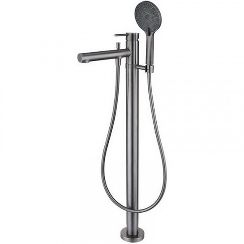 Смеситель для ванны Caprigo Don 53-013-GUN Вороненая сталь латунь на пол