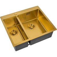 Кухонная мойка ZorG Light Bronze 59 ZL R 590-2-510-R BRONZE Бронза нержавеющая сталь встраиваемый
