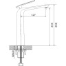 Смеситель для раковины Rose R13 R1311 Хром латунь