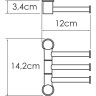 Полотенцедержатель WasserKRAFT K-1053W поворотный Белый