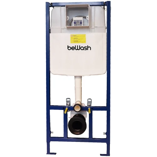 Инсталляция beWash BW74 K500RZVP0200PK000000 для унитаза с клавишей смыва Хром глянцевый пластик