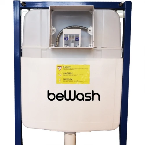 Инсталляция beWash BW74 K500RZVP0200PK000000 для унитаза с клавишей смыва Хром глянцевый пластик
