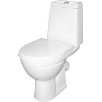 Унитаз-компакт Sanita Марс WC.CC/Mars/2-DM.Rim/WHT.G/S1 с бачком и сиденьем Микролифт