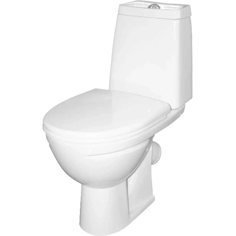 Унитаз-компакт Sanita Марс WC.CC/Mars/2-DM.Rim/WHT.G/S1 с бачком и сиденьем Микролифт