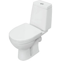 Унитаз-компакт Sanita Марс WC.CC/Mars/2-DM.Rim/WHT.G/S1 с бачком и сиденьем Микролифт