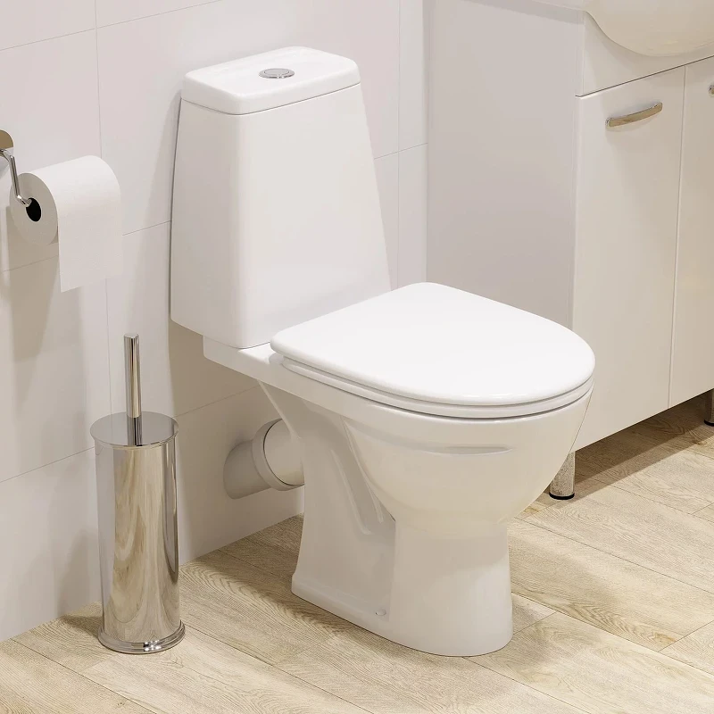 Унитаз-компакт Sanita Марс WC.CC/Mars/2-DM.Rim/WHT.G/S1 с бачком и сиденьем Микролифт