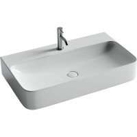 Раковина Ceramicanova Aura 82 CN2006 Белая фарфор подвесная