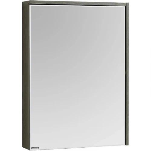 Зеркальный шкаф Aquaton Стоун 60 R 1A231502SXC80 с подсветкой Грецкий орех МДФ / ЛДСП, стекло