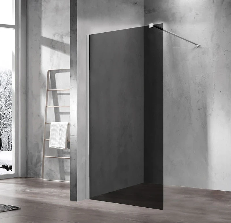 Душевая перегородка Vincea Walk-In 120 VSW-1H120CG профиль Хром стекло тонированное