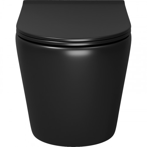 Унитаз Grossman Fly GR-4478BMS подвесной Черный матовый с сиденьем Микролифт фаянс подвесной