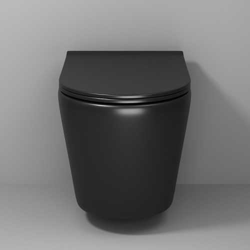 Унитаз Grossman Fly GR-4478BMS подвесной Черный матовый с сиденьем Микролифт фаянс подвесной