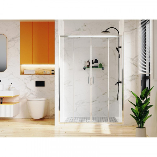 Душевая дверь Azario Tokyo 170 AZ-362K2-170-CH-CL профиль Хром стекло прозрачное