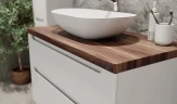 Тумба под раковину Jorno Wood 80 wood.01.80/P/W подвесная Белая МДФ / ЛДСП