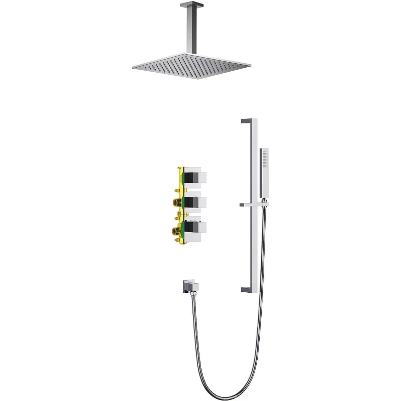Душевая система Timo Selene SX-2229/00SM с термостатом Хром латунь встраиваемый
