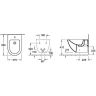 Биде Villeroy&Boch Subway 74000001 подвесное Альпийский белый