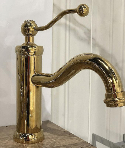 Смеситель для раковины Paini Duomo 88OP211 Золото PVD