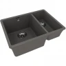 Кухонная мойка Lemark Sinara 550.2-U 9910083 Серый шелк