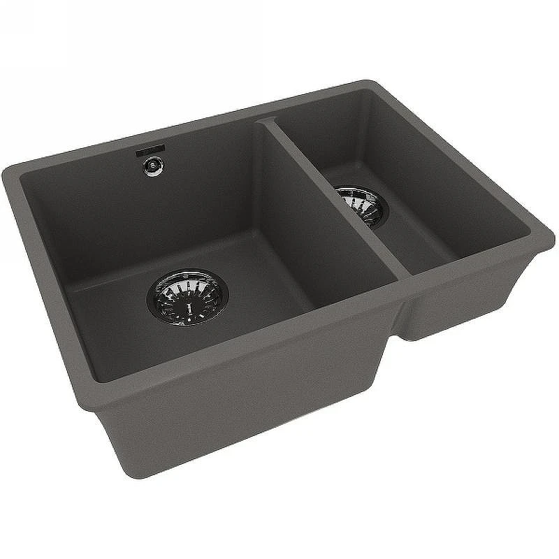 Кухонная мойка Lemark Sinara 550.2-U 9910083 Серый шелк