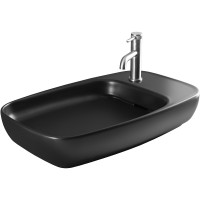 Раковина Allen Brau Liberty 2 70 4.32012.31 Черная матовая фаянс накладная