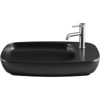 Раковина Allen Brau Liberty 2 70 4.32012.31 Черная матовая фаянс накладная