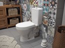Унитаз компакт Rosa Рио 4640021060988 Вн УнБ54 Белый с бачком и сиденьем