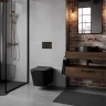 Унитаз Azario Cascad-Black AZ-2303A-MB подвесной цвет Черный матовый с сиденьем Микролифт