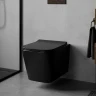 Унитаз Azario Cascad-Black AZ-2303A-MB подвесной цвет Черный матовый с сиденьем Микролифт