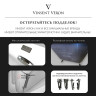 Чугунная ванна Vinsent Veron Square 140x70 VSQ1407045H/VH0012MGD цвет Белый с квадратными ручками матовое золото