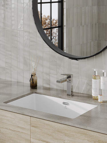 Раковина Orange 60 B02-600W Белая глянцевая фарфор встраиваемый