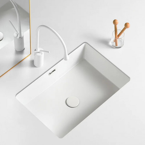 Раковина Orange 60 B02-600W Белая глянцевая фарфор встраиваемый