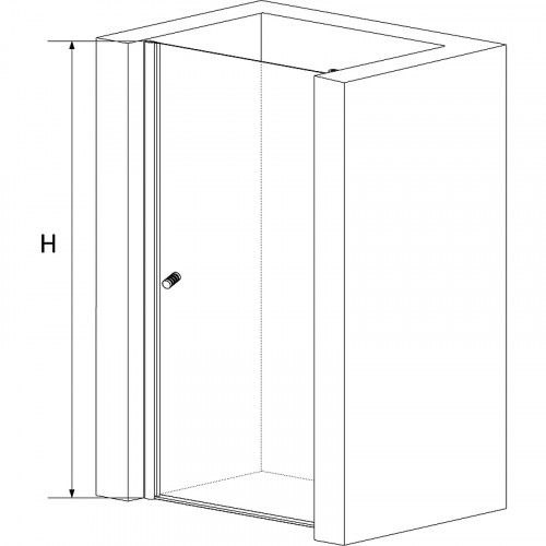 Душевая дверь RGW Dolphin TN-03 90 54930309-11 профиль Хром стекло прозрачное