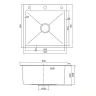 Кухонная мойка Fmark 50 FSC5050Q цвет Графит
