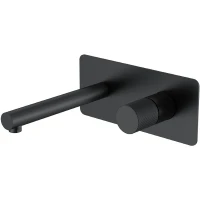 Смеситель для раковины Boheme Stick 125-BB.4 Черный матовый латунь встраиваемый