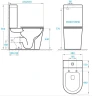 Унитаз компакт Koller Pool Orion OR-0650-RC-C без бачка с сиденьем Микролифт фарфор напольный