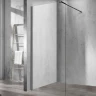 Душевая перегородка Vincea Walk-In 70 VSW-1H700CLGM профиль Вороненая сталь стекло прозрачное