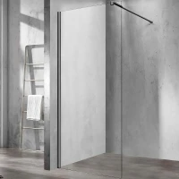 Душевая перегородка Vincea Walk-In 70 VSW-1H700CLGM профиль Вороненая сталь стекло прозрачное