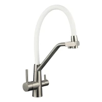 Смеситель для кухни Fmark FS0662-XL02 цвет Сатин Белый