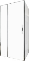 Душевой уголок Allen Brau Priority 100x80 3.31004.00+3.31013.00 цвет профиля Хром стекло прозрачное