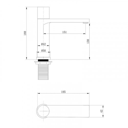 Смеситель для раковины Abber Rund AF8710SP цвет Сатин