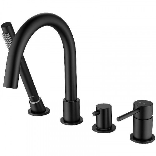 Смеситель на борт ванны Aquatek Европа AQ1348MB Черный матовый