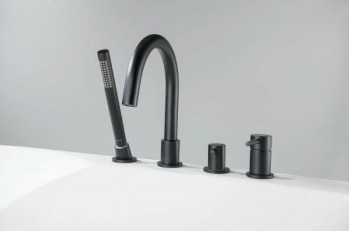 Смеситель на борт ванны Aquatek Европа AQ1348MB Черный матовый