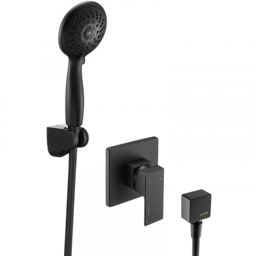 Смеситель для душа Swedbe Platta 5550B Черный матовый латунь встраиваемый