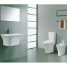 Унитаз компакт CeramaLux 1217-P с бачком и сиденьем Микролифт фаянс напольный