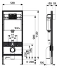 Комплект унитаза WellWant Tesoro WWU01111W с инсталляцией Tece Profil 9400413 с сиденьем Микролифт и Белой клавишей смыва