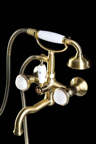Смеситель для ванны Boheme Satine 313-ST Бронза латунь на стену