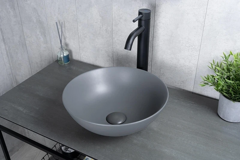 Раковина-чаша Gid Esfera 36 9081gnm 53404 цвет Серый матовый
